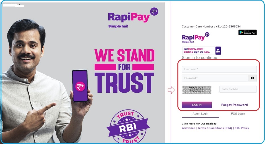 rapi pay agent login